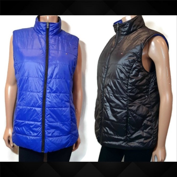 tommy hilfiger reversible puffer vest